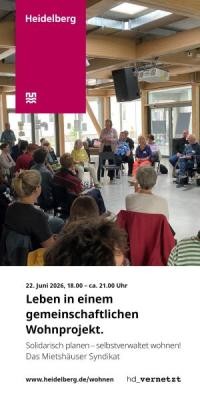 Flyer Vernetzungstreffen am 22. Juni 2026, Vorderseite Einladungsflyer zum Vernetzungstreffen am 22. Juni 2026, Vorderseite mit Bild