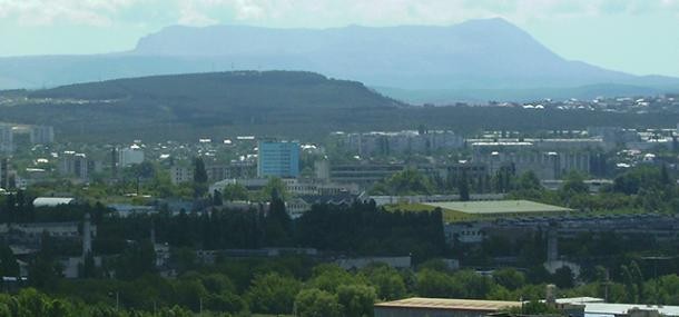 Panoramablick auf die Stadt Simpferopol.