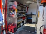 Im Laderaum werden die wichtigsten Materialen mitgeführt Im Laderaum werden die wichtigsten Materialen mitgeführt