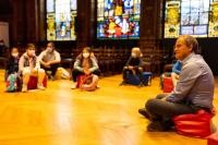 Oberbürgermeister Prof. Dr. Eckart Würzner beantwortete im Großen Rathaussaal die Fragen der Kinder. (Foto: Dittmer) Oberbürgermeister Prof. Dr. Eckart Würzner beantwortete im Großen Rathaussaal die Fragen der Kinder.