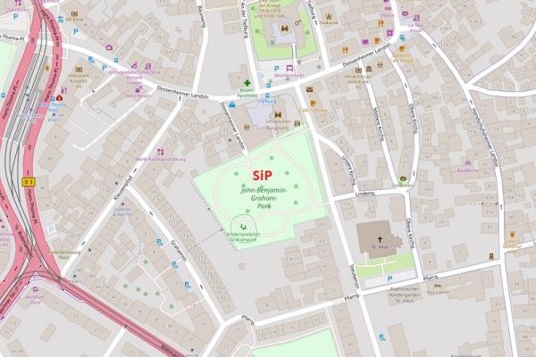 „Sport im Park“ – Grahampark. (Foto: OpenStreetMap) Grahampark