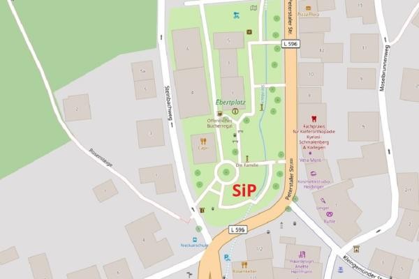 „Sport im Park“ – Ziegelhausen – Frieda- und Mathias-Müller-Park (Quelle: OpenStreetMap) Ziegelhausen – Frieda- und Mathias-Müller-Park