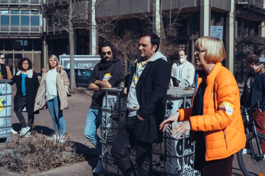 Fragen aus dem Publikum beim FensterLunch Foto Dorothe Lenz