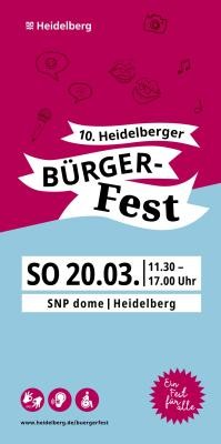 Flyer vom Heidelberger Bürgerfest 2022 (Grafik: Stadt Heidelberg) Flyer vom Heidelberger Bürgerfest 2022