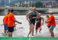 Foto von Sportler beim Triathlon