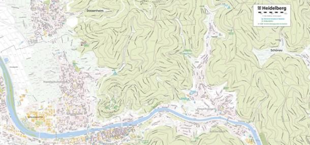 Kartenausschnitt nördlicher Stadtwald Kartenausschnitt nördlicher Stadtwald mit Standorten Waldparkplätze