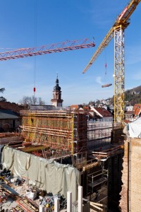 Blick auf die Theaterbaustelle, Februar 2011 (Foto: Ott) Blick auf die Theaterbaustelle, Februar 2011 (Foto: Ott)