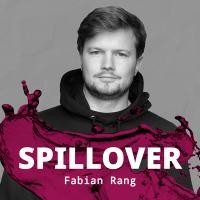 Fabian Rang ist Co-Founder von Parethos GmbH und erklärt im Spillover-Podcast, warum das Unternehmen auf den Heidelberg Innovation Park ziehen wollte und wie man mithilfe von KI besser Entscheidungen trifft. (Foto: Stadt Heidelberg) Podcast-Cover mit Foto von Fabian Rang.