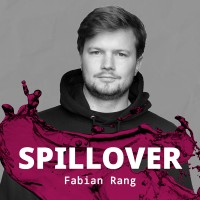 Fabian Rang ist Co-Founder von Parethos GmbH und erklärt im Spillover-Podcast, warum das Unternehmen auf den Heidelberg Innovation Park ziehen wollte und wie man mithilfe von KI besser Entscheidungen trifft. (Foto: Stadt Heidelberg) Podcast-Cover mit Foto von Fabian Rang.