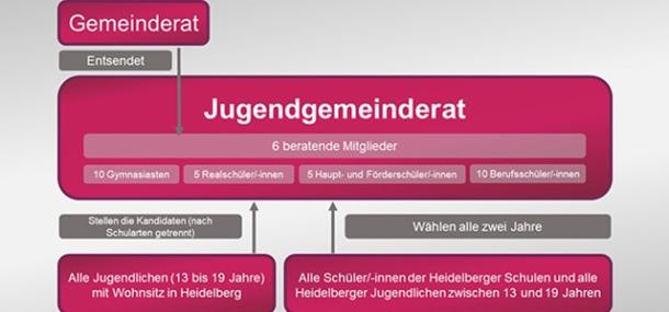 Grafik: Zusammensetzung des Jugendgemeinderats