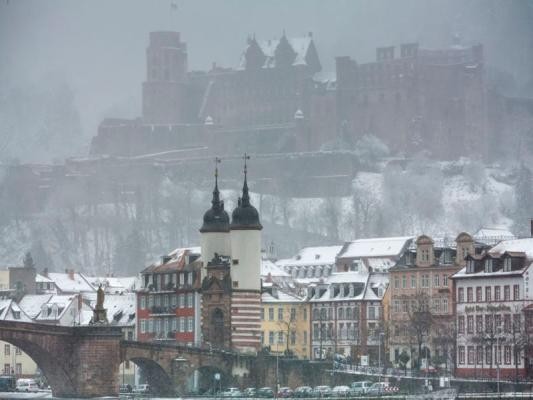 Heidelberger Altstadt im Winter