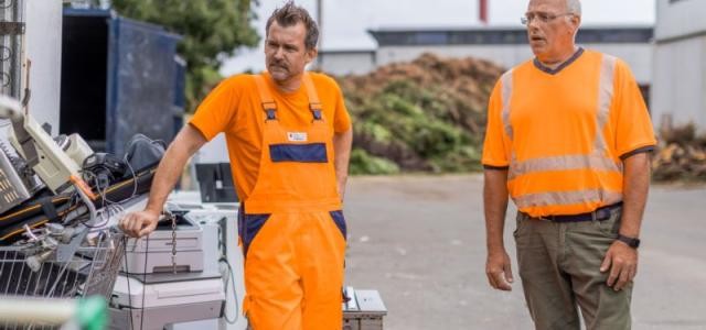 Umweltdezernet auf der Baustelle