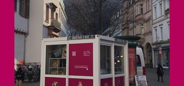 Der Pop-up-Container auf dem Theaterplatz.