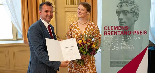 Foto von Bürgermeister mit Hanna Engelmeier