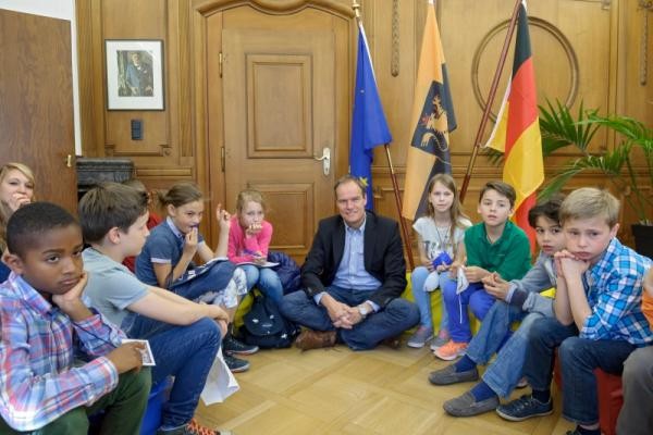 Sprechstunde im Dienstzimmer des Oberbürgermeisters (Foto: Rothe)