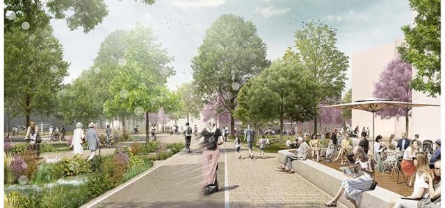 Eine Visualisierung eines Parks
