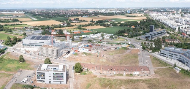 Luftbild des Heidelberg Innovation Park aus dem Juli 2021