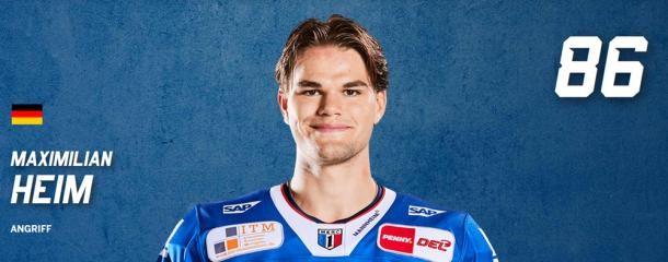 Maximilian Heim / Adler Mannheim (Bild: Adler Mannheim) Maximilian Heim / Adler Mannheim