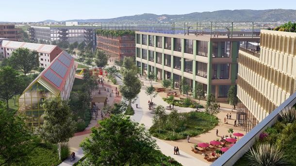 Computergeneriertes Bild einer möglichen Ausgestaltung der Baufelder C5 und C6. (Foto: Stadt Heidelberg) Computergeneriertes Bild einer möglichen Ausgestaltung der Baufelder C5 und C6.