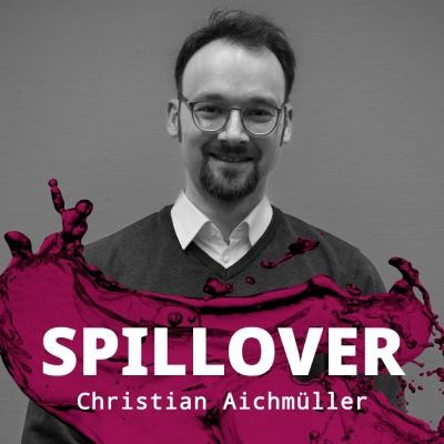 Dr. Christian Aichmüller, Mitbegründer des Heidelberger Start-ups PAICON, ist zu Gast in der neuen Folge des Podcasts „Spillover“ der Stabsstelle Kultur- und Kreativwirtschaft der Stadt Heidelberg. Christian Aichmüller in Schwarz-Weiß mit Bildunterschrift