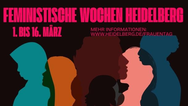 Erste Feministische Wochen in Heidelberg vom 1. bis 16. März 2026. (Foto: Stadt Heidelberg) Erste Feministische Wochen in Heidelberg vom 1. bis 16. März 2026. (Foto: Stadt Heidelberg)