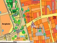 Kartenausschnitt mit Bismarckdenkmal (Grafik: Fuchs) Kartenausschnitt mit Bismarckdenkmal (Grafik: Fuchs)