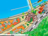 Kartenausschnitt mit Karlstor (Grafik: Fuchs) Kartenausschnitt mit Karlstor (Grafik: Fuchs)