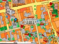 Kartenausschnitt mit Theater (Grafik: Fuchs) Kartenausschnitt mit Theater (Grafik: Fuchs)