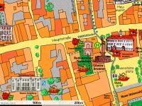 Kartenausschnitt mit Zimmertheater (Grafik: Fuchs) Kartenausschnitt mit Zimmertheater (Grafik: Fuchs)