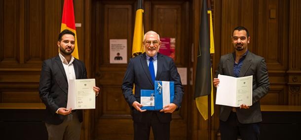 Einbürgerungsfeier mit Bürgermeister Wolfgang Erichson.