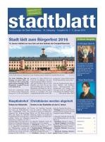 Titelbild des Stadtblatts Nr. 1 vom 5. Januar 2016