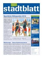 Titelbild des Stadtblatts Nr. 8 vom 24. Februar 2016