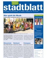 Titelbild des Stadtblatts Nr. 26 vom 29. Juni 2016