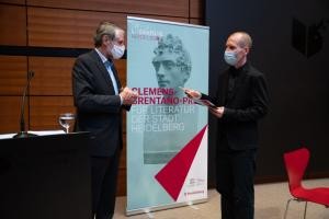 Dr. Joachim Gerner und Levin Westermann bei der Preisverleihung 2020. (Foto: Gös)