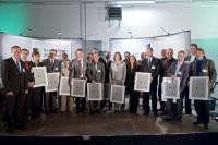 Vertreter der prämierten Firmen mit Oberbürgermeister Dr. Eckart Würzner (l.) (Foto: Rothe)