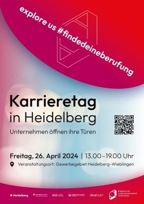 Plakat zum Karrieretag in Heidelberg am 26. April 2024