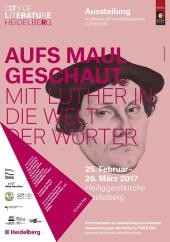 Ausstellungsplakat Aufs Maul geschaut Ausstellungsplakat Aufs Maul geschaut