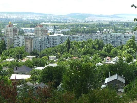 Simferopol Panorama mit neuen Wohnbezirken