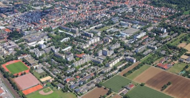 Blick über das Stadtviertel Rohrbach-Hasenleiser (Foto: Kay Sommer)