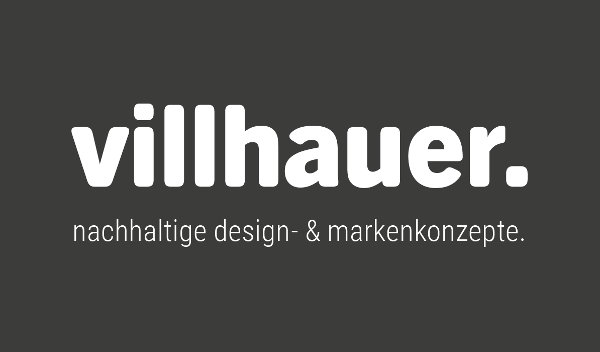 Logo von villhauer. nachhaltige design- und markenkonzepte.