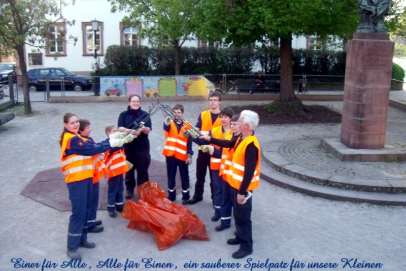 Die Zweitplatzierten der Jugendfeuerwehr Altstadt "Müllmusketiere" (Foto: Berufsfeuerwehr Heidelberg)