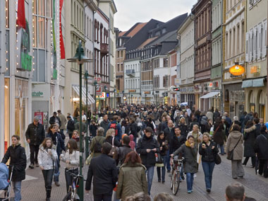 Blick in die Heidelberger Hauptstraße (Foto: Rothe)