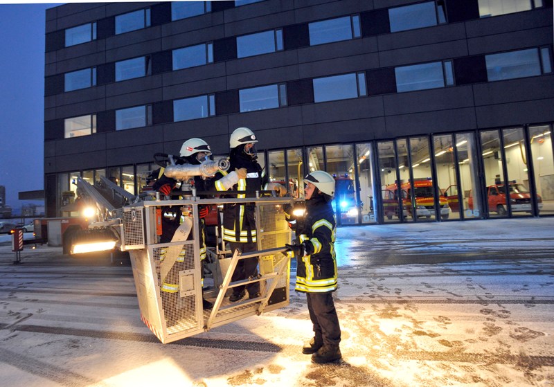 Übung bei Eiseskälte (Foto: S. Kresin)