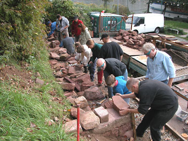 Seminar Trockenmauer bauen (Foto: Stadt Heidelberg)