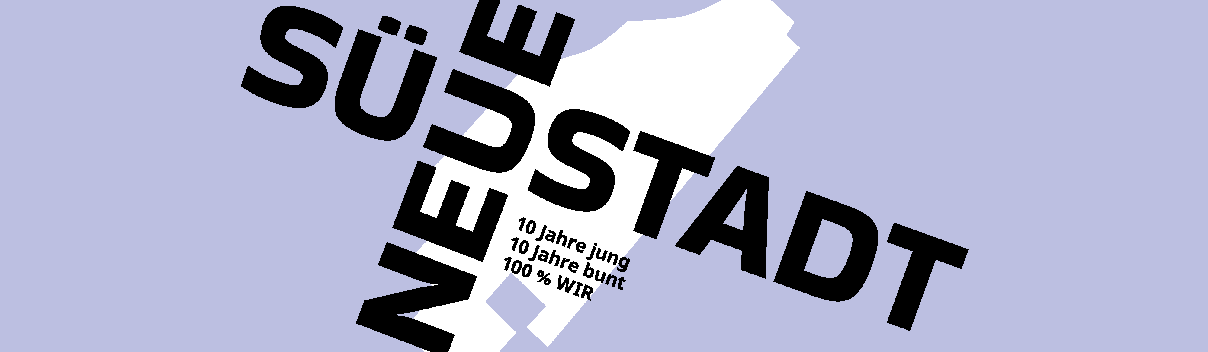 Grafik mit der Aufschrift Neue Südstadt.