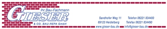 Logo Firma Gieser & Co., Bau-Repa GmbH