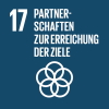 Logo Ziel 17 "Partnerschaften zur Erreichung der Ziele (Grafik: Vereinte Nationen)