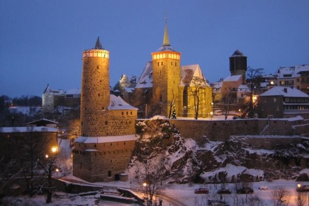 Old town of Bautzen in wintertime (picture: Bierke)