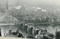 Historisches Foto der Alten Brücke in Heidelberg. (Foto: Stadt Heidelberg)