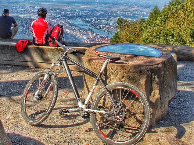Mit dem Rad auf dem Heidelberger Königstuhl 